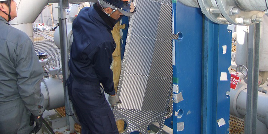 熱交換器のメンテナンス2